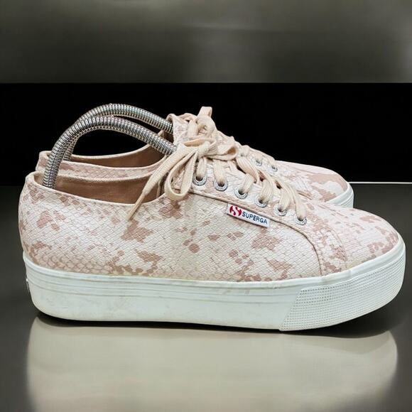 Superga beige/pink Slip-On Sneakers 41.5/ 10.5 - 11 - Picture 3 of 8
